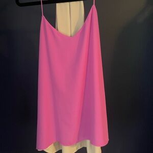 Vibrant Pink slip Top and Same in White.